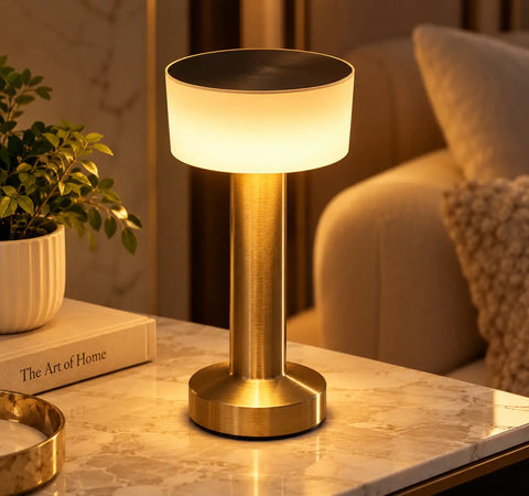 Aurelle Noctis Touch Lamp — Gold Shade 002