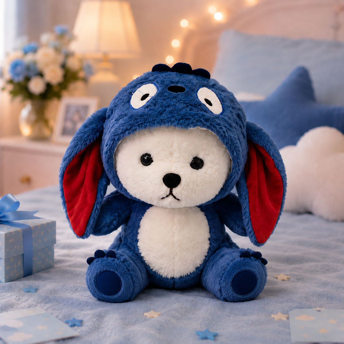 HonneyHearts Blue Puppy Plush Toy