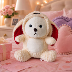 HonneyHearts Cream Puppy Plush Toy