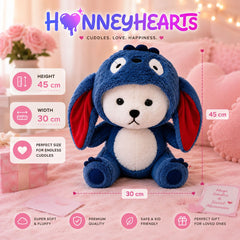 HonneyHearts Blue Puppy Plush Toy