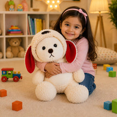 HonneyHearts Cream Puppy Plush Toy