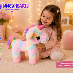 HonneyHearts Rainbow Unicorn Plush Toy