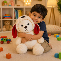 HonneyHearts Cream Puppy Plush Toy