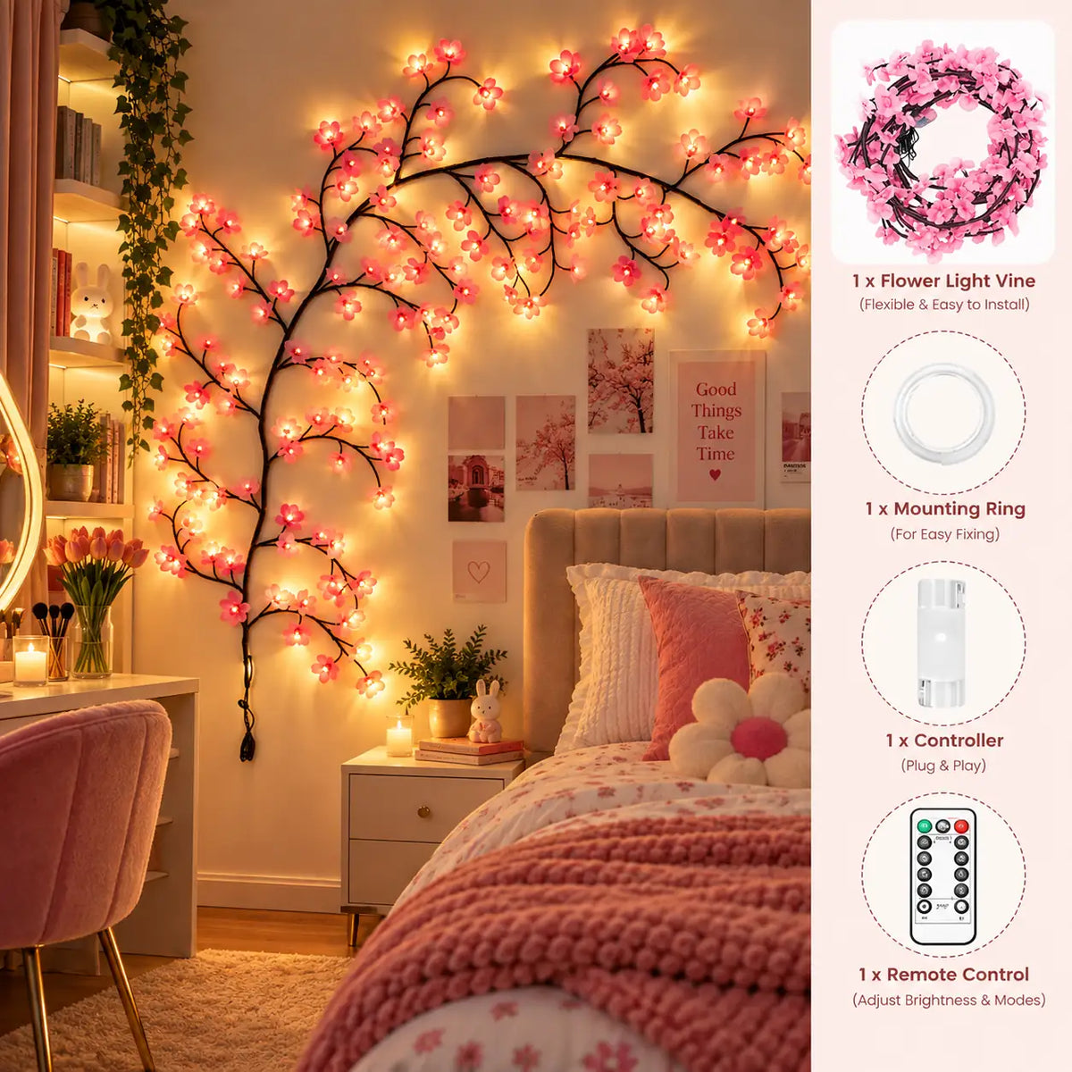 PetalGlow™ – Cherry Blossom Fairy Light