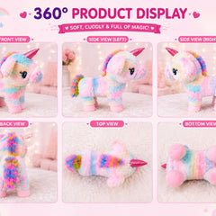HonneyHearts Rainbow Unicorn Plush Toy