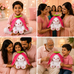 HoneyHearts Strawberry Bunny Plush Toy
