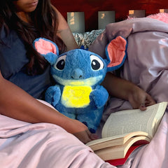 HonneyHearts Blue Stitch Plush Toy with Soft Glow Light