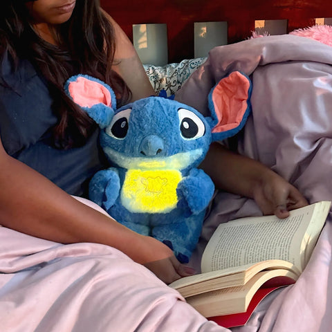 HonneyHearts Blue Stitch Plush Toy with Soft Glow Light