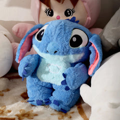HonneyHearts Blue Stitch Plush Toy with Soft Glow Light