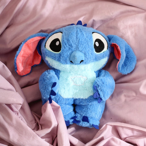 HonneyHearts Blue Stitch Plush Toy with Soft Glow Light
