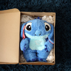 HonneyHearts Blue Stitch Plush Toy with Soft Glow Light