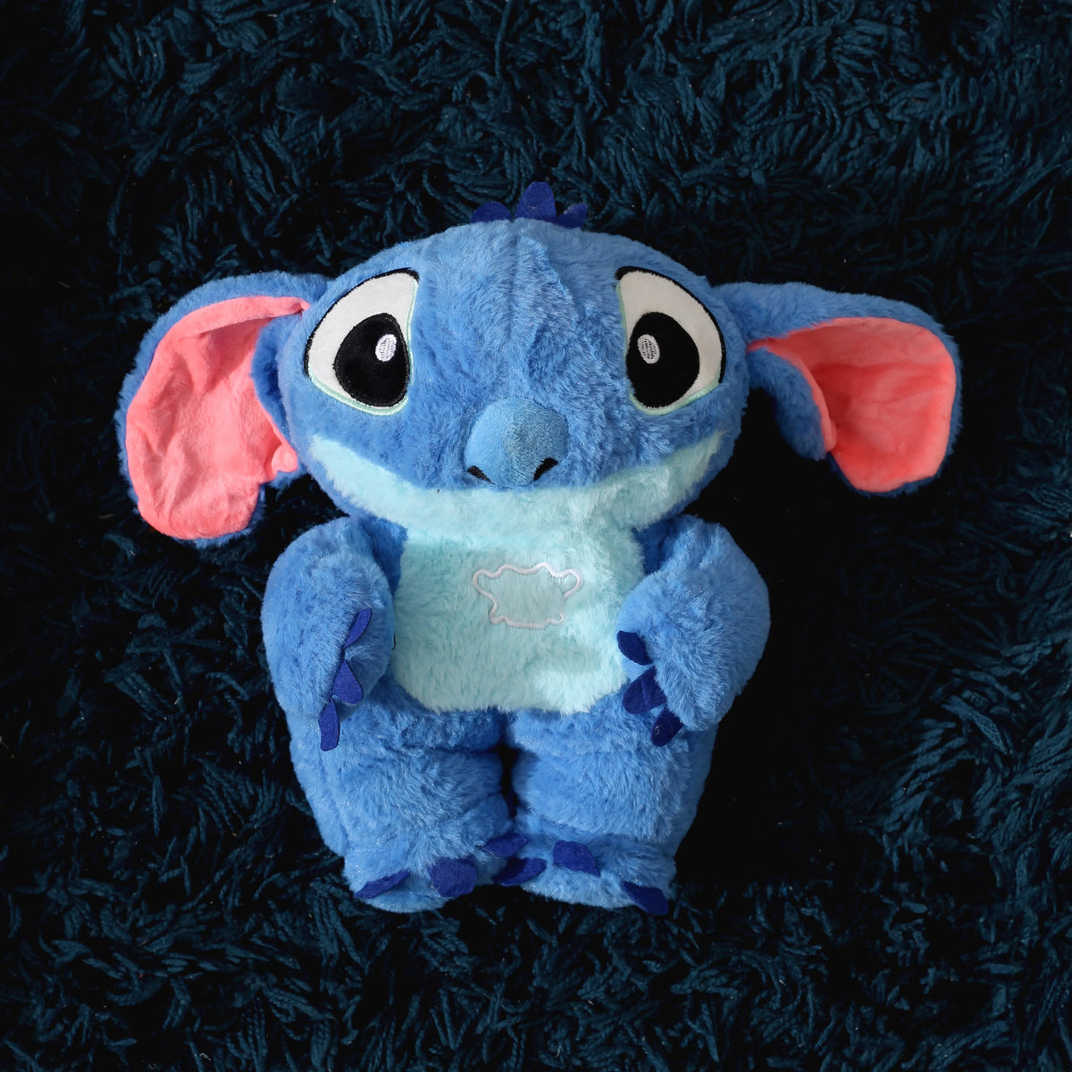 HonneyHearts Blue Stitch Plush Toy with Soft Glow Light