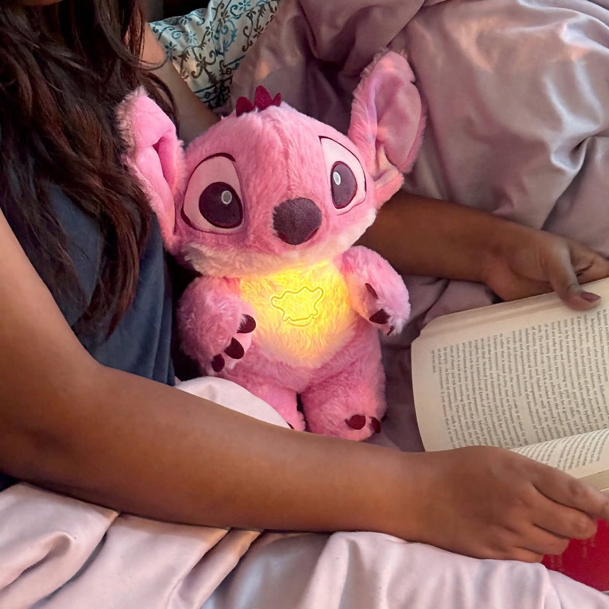 HonneyHearts Blue Stitch Plush Toy with Glow Light