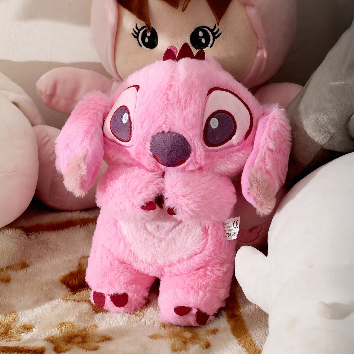 HonneyHearts Blue Stitch Plush Toy with Glow Light